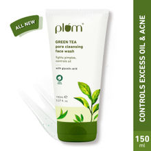 Plum Green Tea Pore Cleansing Gel Face Wash With Glycolic Acid - Fights Acne & Oil For Clear Skin