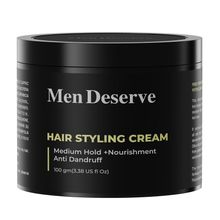 MEN DESERVE Hair Styling Cream (medium Hold + Nourishment) Anti Dandruff