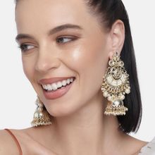 LAIDA Gold Plated Jhumka Style Earrings