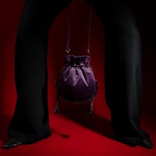 AOMIDORI SHIMAI New Light Potli Bag for Women Aubergine Purple