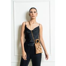 AOMIDORI SHIMAI Rekha Gold Sling Bag for Women