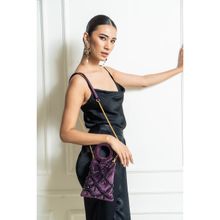 AOMIDORI SHIMAI Elizabeth Aubergine Purple Sling Bag for Women