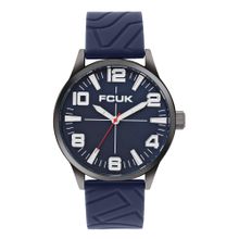 FCUK Men CLAZIQUE Round Blue Dial Analog Watch - FC181U (M)