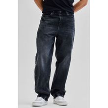 Snitch Grey Plain Casual Jeans
