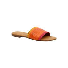 Eske Textured Mat Orange Bertina Slip Ons For Women