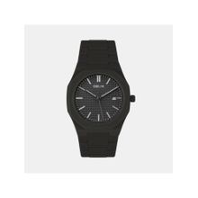 Oblik Black Stainless Steel Analog Watch (Polycarbonate-Black) (M)