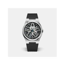 Oblik Silver Silicone Analog Watch (Velocity Sport Strap-Sd) (M)