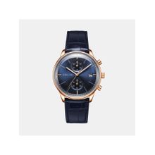Oblik Blue Leather Analog Watch (Vertu-Blue) (M)