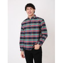 BLNK Red Cotton Checks Shirt