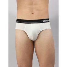 Tailor and Circus Men Briefs White Mid Waist
