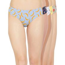 Clovia Cotton Spandex Low Waist Inner Elastic Thong Panty (Pack of 5)
