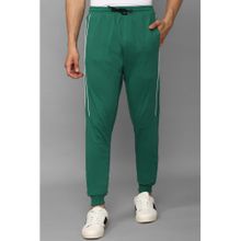 Allen Solly Men Striped Regular Fit Green Jogger Pants