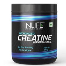 INLIFE Micronized Creatine Monohydrate Powder Supplement for Muscle Repair & Recovery (Unflavoured)