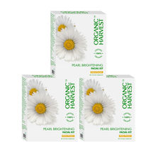 Organic Harvest Pearl Brightening Facial Kit (Pack Of 3)