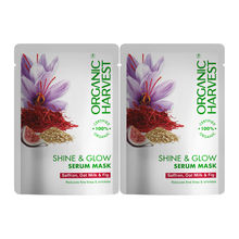 Organic Harvest Shine & Glow Serum Mask (Pack Of 2)