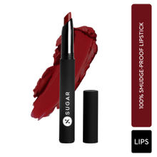SUGAR Matte Attack Transferproof Lipstick - 04 Maroon Vibe (Dark Red)