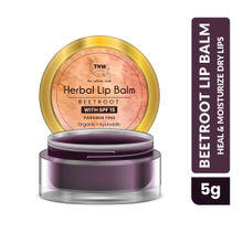 TNW The Natural Wash Herbal Beetroot Lip Balm For Dry, Chapped & Soft Lips - Non-Sticky