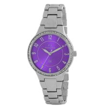 PA Maxima 45540BMLI Attivo Purple Dial Analog Watch For Women (M)