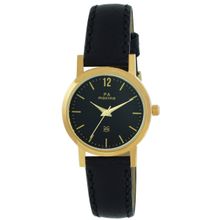PA Maxima 57862LMLY E-Co Gold Black Dial Analog Watch For Women (S)