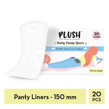Plush Everyday Panty Liners - Ultra Soft - No Fragrance & Paraben Free - 20Pcs - Regular