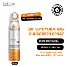 Eleganz Professional Hydrating Sunscreen Spray SPF 50 PA++++ With Hyaluronic Acid, Aloe Vera Extract