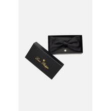 Louis Philippe Men Black Solid Bow Tie