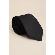 Peter England Men Black Solid Tie