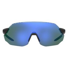 Under Armour Unisex Green Matte Black Grey Wrap around Sunglasses with 100% UV Protection
