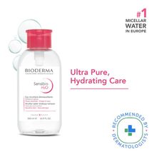Bioderma Micellar Water Sensibio H2O With Cucumber Extract Removes Makeup - Pump