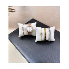 La Trove Luxury White Flock Watch Organizer Pillows - Pack of 2