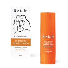 Foxtale Brightening Vitamin C Face Serum With L-Ascorbic Acid And Vitamin E For Glowing Skin