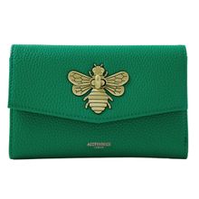 Accessorize London Women'S Faux Leather Green Britney Bee Wallet