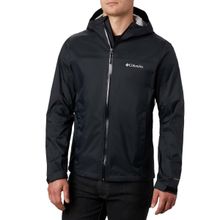 Columbia Mens Black Omni-Tech EvaPOURation Rain Jacket