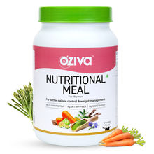 OZiva Nutritional Meal Women for Weight Management, High in Protein with Ayurvedic Herbs, Chocolate
