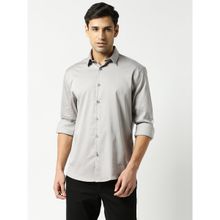 Dragon Hill Full Sleeves Grey Satin Lycra Shirt