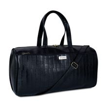 NFI Essentials Leatherette Travel Duffle Bag 30L for Men Women Weekender Bag (L)