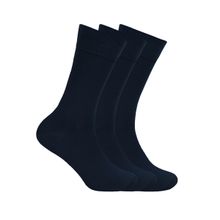 Balenzia Men 3-Pack Bamboo Navy Blue Super Soft & Breathable Crew Socks