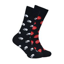 Balenzia Cricket Collection Crew Socks for Men- Black (Pack of 2)