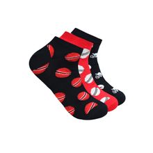 Balenzia Cricket Collection Lowcut Multi Color Socks for Men (Pack of 3)