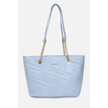 Van Heusen Women Blue Solid Casual Handbag