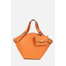 Van Heusen Women Orange Solid Casual Hand Bag