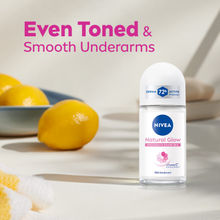 NIVEA Natural Glow Even Toned Vit C & 0% Alcohol Deo Underarm Roll On 72Hr Active Protection