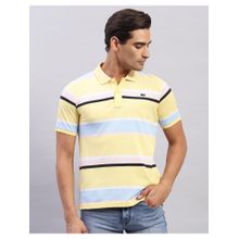 Monte Carlo Mens Lemon Polo Neck Half Sleeve T-Shirt