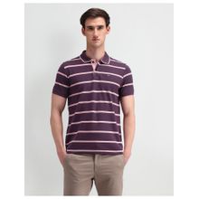 Arrow Sports Wine Short Sleeves Polo Collar T-Shirts