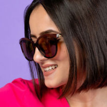 Enrico Brownie Full Rim Cateye Sunglasses For Women