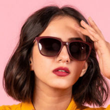 Enrico Honey Dew Brown UV protected Polarized Square Shape Female Sunglasses