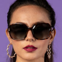 Enrico Bonzo Grey UV protected Polarized Square Shape Female Sunglasses