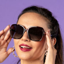 Enrico Bonzo Purple UV protected Polarized Square Shape Female Sunglasses
