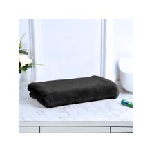 Black Gold Microfiber Bath Towels Super Absorbent Plain Black