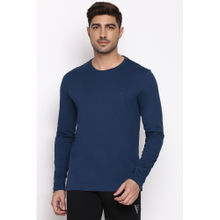 Van Heusen Athleisure Men Anti Bacterial & Smart Tech T-Shirt - Deep Sea